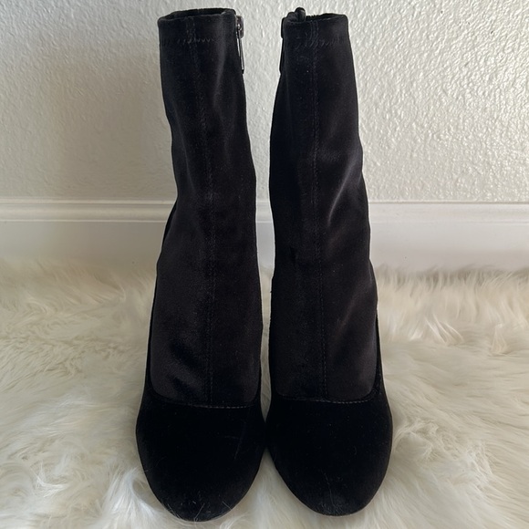 Sam Edelman Black Velvet Calexa Sock Boots Size 7.5 - Picture 10 of 11